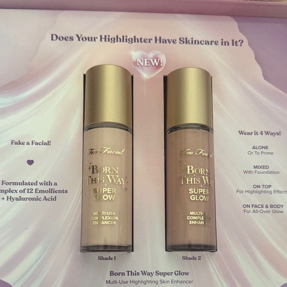 BRAND NEW TOO FACED Born This Way Super Glow Multi-Use Highlighting